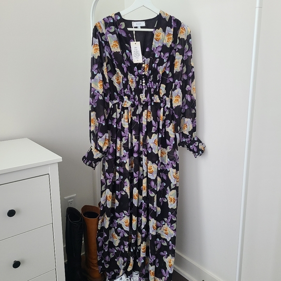 FLORAL RUFFLE DRESS - Picture 6 of 11